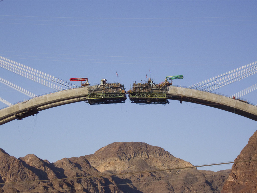 Hoover Dam Bypass Bridge Construction 3